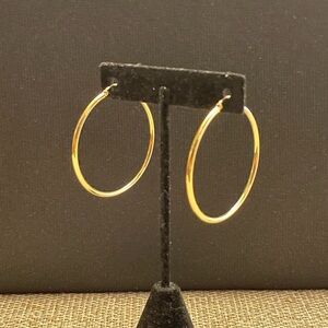 Elegant 14k Gold Hoop Earrings